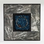 32inch Outdoor Square Propane Fire Pit Table with Blue Glass Beads, Rain Cover and Glass Wind Guard